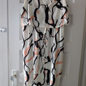 Abstract Print Maxi Dress